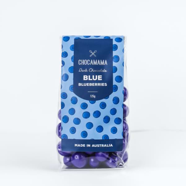 Chocamama dark chocolate blueberries, 125g bag