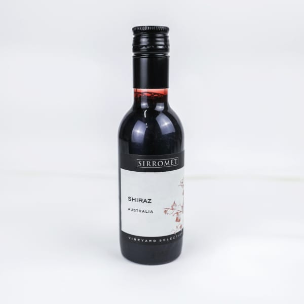 187ml bottle of Sirromet Shiraz red wine