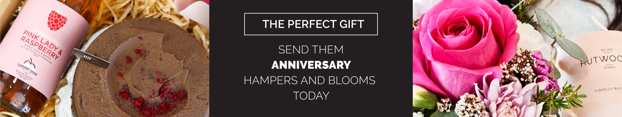 The perfect gift: send them anniversary hampers and blooms today